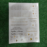 CALENDER A4 EMBOSS STICKER SHEET B